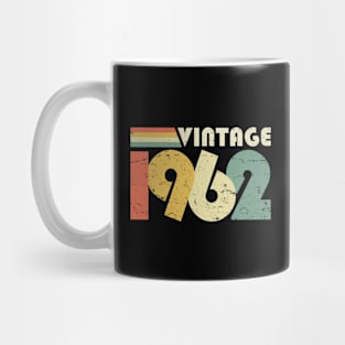 Vintage 1962, 60th Birthday Gift Distressed Design Mug